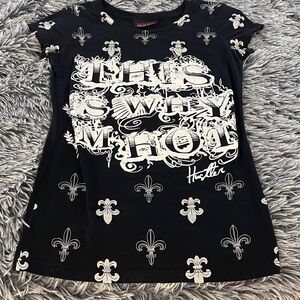 “ This is why I’m hot”Black Hustler women’s  T-Shirt